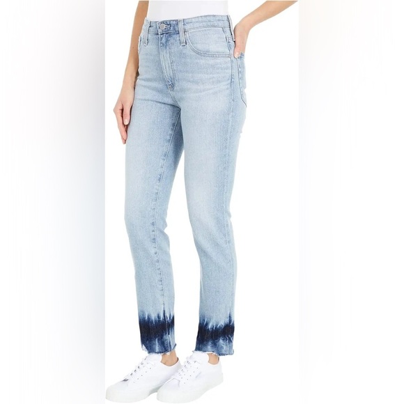 AG Adriano Goldschmied The Isabelle High Rise Straight Crop In Anticipate Sz 29 - Picture 2 of 14